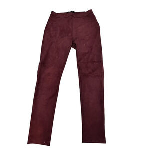 Sanctuary x Anthropologie Velour Skinny Jeggings Maroon Pant Leggings